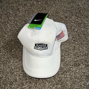 Nike Golf Blaster Records Vintage OG White Black Green Hat